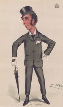 Джон Шолто Дуглас, 9-й маркиз Куинсберри — карикатура из журнала Vanity Fair, 1877 год